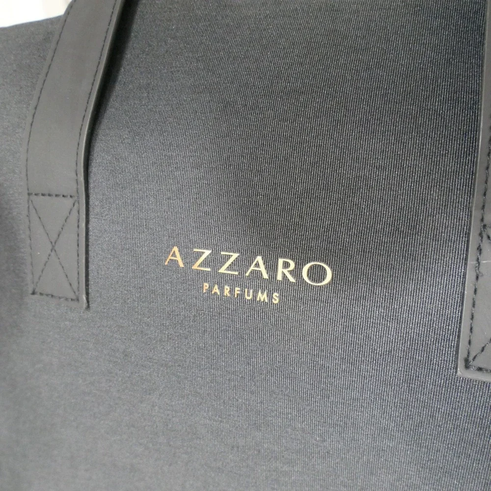 Azzaro Parfums Duffel Bag L Black Minimalist Travel Weekender Jetsetter Unisex
